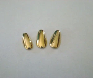 3/$25* SPECIAL ASS'T LIFETIME 14 KT VERGOLDET WIEDERVERWENDBARE FINGERNÄGEL/1 MED/2 LGE - Bild 1 von 2