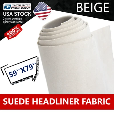 Car Headliner Suede Fabric for Interior/Roof Replace Exact Match & Easy to Apply - Image 1 of 4