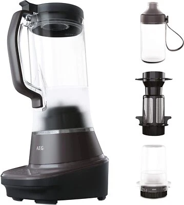 AEG Macina Frullatore per Alimenti - 900 W, Caraffa Tritan da 1,5 L, Frullatore a 6 Lame, Ghiaccio... - Immagine 1 di 4