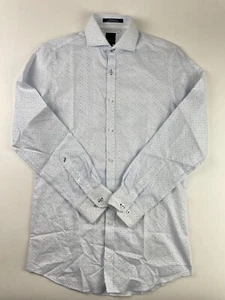 Daniel Hechter Button Up Shirt Men's Small White Modern Fit Long Sleeves - Picture 1 of 9