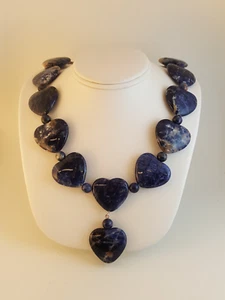 Jay King Lapislazuli Sterlingsilber Herz Anhänger Halskette DTR - Bild 1 von 14