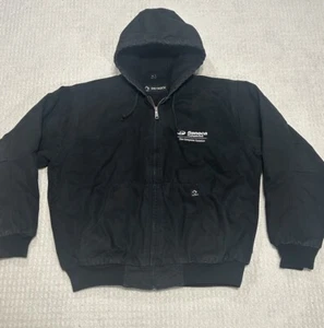 Dri Duck Waterproof Hooded Canvas Jacket XL Black CarHart Style - Picture 1 of 6