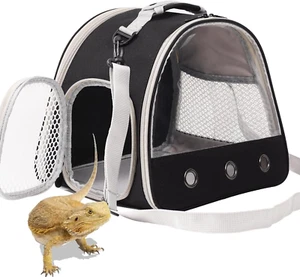 Bearded Dragon Travel Carrier,Lizards Carrier, Small Animal Travel Carrier for S - Picture 1 of 12