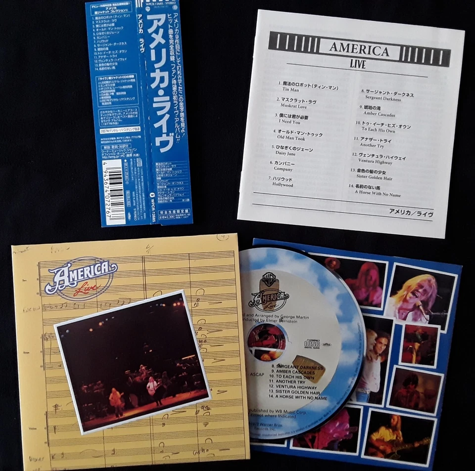 AMERICA - live - CD - Japan 2007 - OBI - Mini LP - comme neuf - Photo 1/2