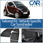 Smart Fortwo 2007-2014 UV CAR SHADES WINDOW SUN BLINDS PRIVACY GLASS TINT BLACK 