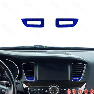 Blue Carbon Fiber Center Vent Adjusts Frame Cover Trim For KIA Cadenza 2014-2016 - Imagem 1 de 4