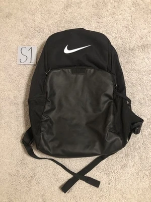 Vintage DISTRESS Nike Brasila 9.5 Training Backpack Black & White Soccer Sports - Image 1 of 4