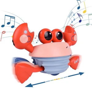 Musical Crawling Crab, Red Dancing Toy, Babies and Toddlers, Unisex, Ages 6+ Mon - Picture 1 of 12