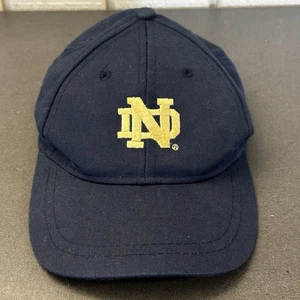 Vintage 90s Champion Notre Dame Youth Hat Navy Blue Fighting Irish Stretch Fit - Bild 1 von 12