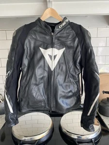 Dianese Assen Men’s Leather Motorcycle Jacket Large (54) With Full Armour - Picture 1 of 7