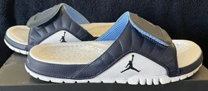 Nike Jordan Hydro V Premier Retro 12 Obsidian Slides 351006 405 Mens 9 Univ Blue - Picture 1 of 12