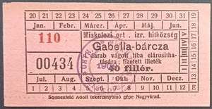 1908 MISKOLC HUNGARY Jewish community Payment voucher for kosher goose slaughter - Picture 1 of 2