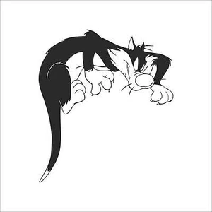 Cartoon Sylvester decal sticker vinyl wall art decoration nursery kids room CN1 - Picture 1 of 9