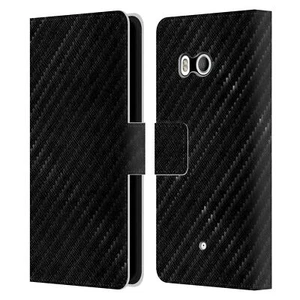 OFFICIAL ALYN SPILLER CARBON FIBER LEATHER BOOK WALLET CASE FOR HTC PHONES 1 - Picture 1 of 7