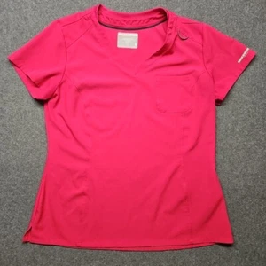 Skechers by Barco Scrub Top Donna Grande Rosa Morbido Elasticizzato Tasche - Foto 1 di 8