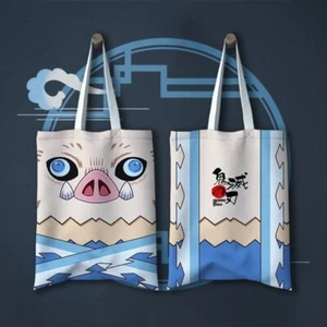 Demon Slayer Inosuke Anime Manga Schultertasche Shopper Tasche Einkaufstasche - Picture 1 of 1