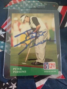 Peter Persons signed autograph auto 1991 Pro Set Golf Trading Card No. 22 - Picture 1 of 1