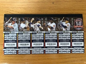 2015 MLB Houston Astros Full Ticket Stub- Fiers No Hitter Trout HR#100- Pick One - Picture 1 of 7