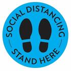 Social Distancing Floor Decals 15 pcs. Safety Floor Sign Marker 12" Round 