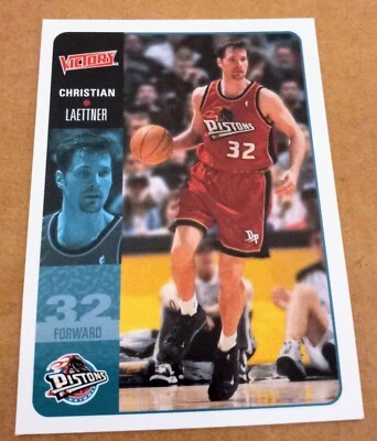 2000-01 Upper Deck Victory CHRISTIAN LAETTNER Basketball Card #59. PISTONS  - Image 1 of 2