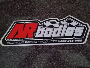 1- AR Bodies Aluminum Racing Products Racing Decals/stickers - Picture 1 of 1