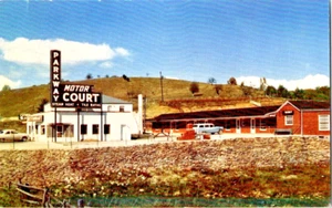 Parkway Motor Court & Restaurant Laurel Springs N.C. postcard a59 - Picture 1 of 2