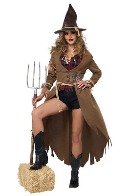 Harvest Hottie Scarecrow Adult Costume - Image 1 of 2