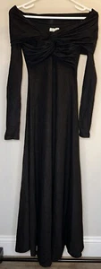 Moon River Tuckernuck Black Off The Shoulder Maxi Dress - Size XS - Picture 1 of 3