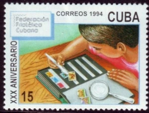 sCuba Sc# 3613 PHILATELIC FEDERATION postage stamp collecting philately 1994 MNH - Bild 1 von 1