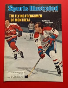 SPORTS ILLUSTRATED MAGAZINE FEB 7, 1977 GUY LAFLEUR MONTREAL CANADIANS NHL HOF - Picture 1 of 2