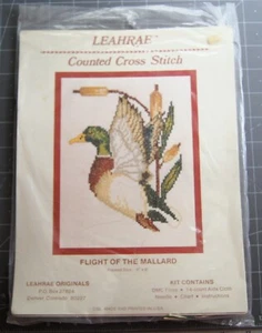 Vintage Leahrae Flight of the Mallard  Counted Cross Stitch Kit - Picture 1 of 2