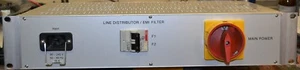 DISTRIBUIDOR DE LÍNEA / FILTRO EMI 8 SALIDAS FUSIBLE AUTOMÁTICO/30 mA PROTECCIÓN CONTRA FUGAS - Imagen 1 de 3