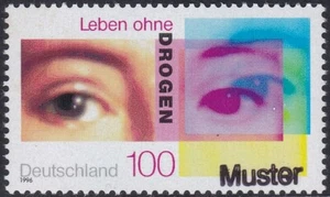 Specimen, Germany Sc1944 Life Without Drugs - Picture 1 of 1