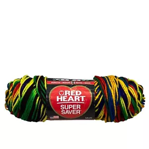 Red Heart Super Saver Rainbow Variegated 0950 Mexicana 5 oz 244 yds New - Picture 1 of 5