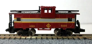 N SCALE C143 E RADIO Wide-Vision Caboose DARK RED - Picture 1 of 4