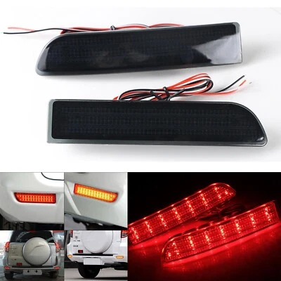 2x Lente ahumada LED Parachoques Reflector Luz de freno trasero para Toyota RAV4 Scion xD Foto 1 de 4
