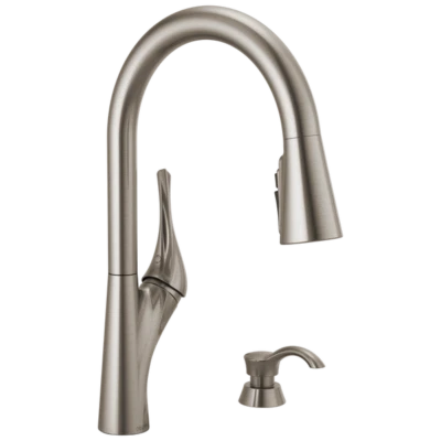 Delta Cason Grifo de Cocina Extraíble Protector de Punto Acero Inoxidable Certificado Reacondicionado Foto 1 de 4