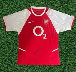 ROBERT PIRES GENUINE SIGNED ARSENAL 03/04 INVINCIBLES HOME FOOTBALL SHIRT - Picture 1 of 2