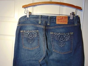 LUCKY BRAND LATZHOSE DAMEN BLUE JEANS / GR. 10 / 30 / GEBRAUCHT MONTESANO - Bild 1 von 8