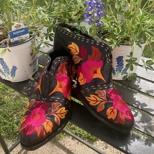 J. Renee Boho Floral Ankle Boots for Women Sz 10M - Picture 1 of 16