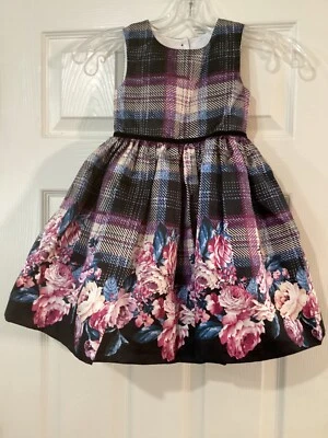 Girls Size 4 Laura Ashley London Dress Fully Lined W/Tulle Bottom  - Image 1 of 4
