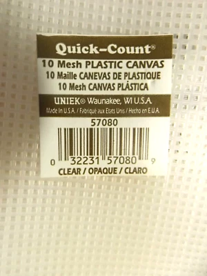 12 Sheet CLEAR QUICK-COUNT Canvas 10 Count Mesh 11" X 14" NEW - Image 1 of 4