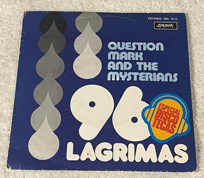 QUESTION MARK & THE MYSTERIANS -96 Lagrimas - 45 RPM + PIC SLEEVE-1976 SPAIN - Image 1 of 4