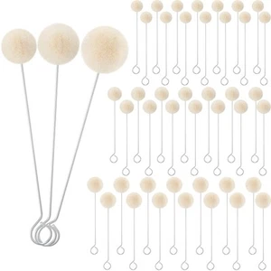50 Pcs 3 Sizes Wool Daubers Ball Brush 0.51'' 0.75'' 0.98'' Dye Tool Applicat... - Picture 1 of 6