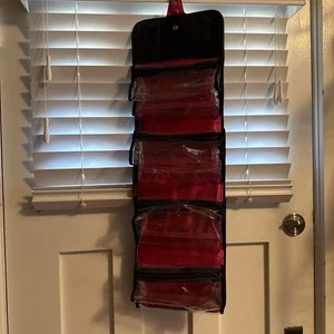Mary Kay Fold Up Cosmetic Toiletry Storage Hanging Bag 4 Removable Pouches. - Picture 1 of 11