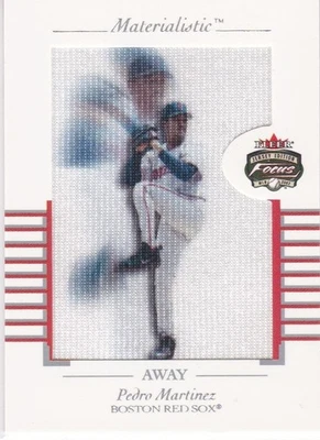 PEDRO MARTINEZ Boston Red Sox 2002 Fleer Focus Card JERSEY EDITION MATERIALISTIC - Image 1 of 2