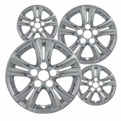 Set of 4 Chrome 16 inch Impostor Wheel Skins for 11-14 Hyundai Sonata Rim Covers Foto 1 de 4