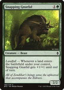 4x Snapping Gnarlid - BFZ (Battle for Zendikar) #190 MTG Playset - Picture 1 of 1