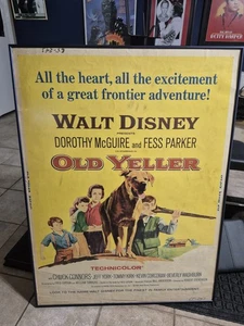 OLD YELLER Vintage 30x40 RE 65 Reissue Original NSS Issued Movie Poster ROLLED - Bild 1 von 11