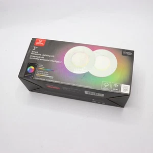 (2-Pk) Globe Electric Wi-Fi Smart Ultra Slim LED Recessed Lighting Kit 7W 3" - Picture 1 of 4